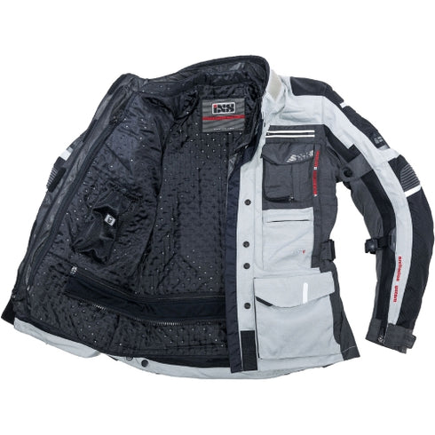 IXS MONTEVIDEO II schwarz-dunkelgrau-blau jacheta touring